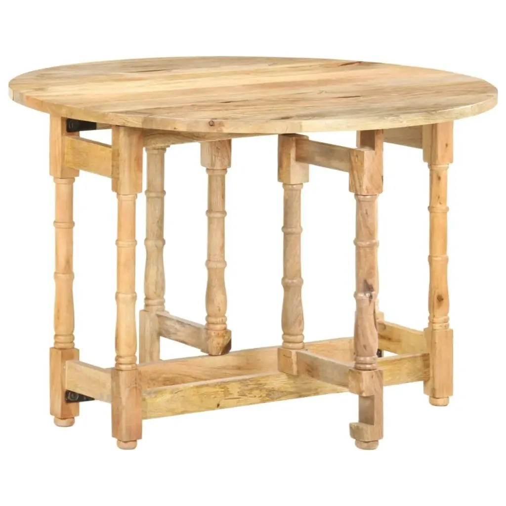 Dining Table Round 110x76 cm Solid Mango Wood 321699