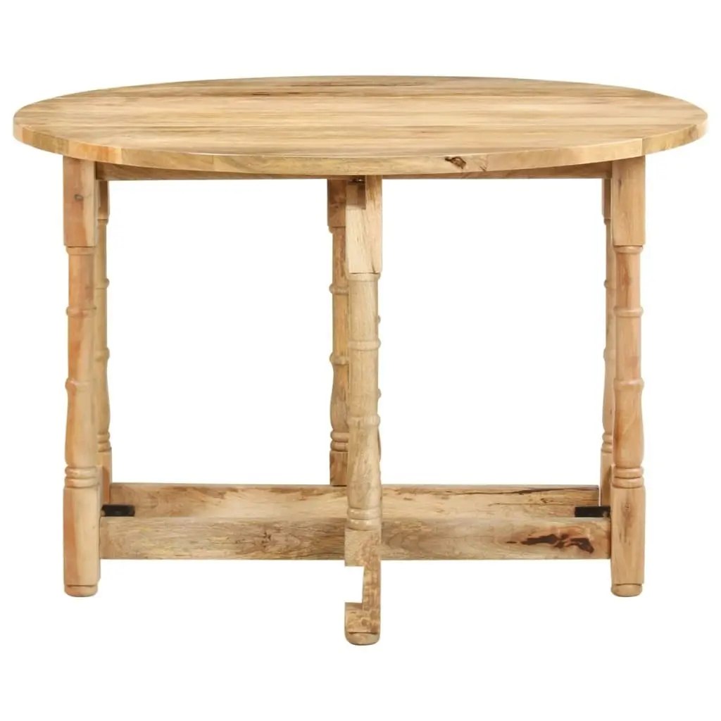 Dining Table Round 110x76 cm Solid Mango Wood 321699