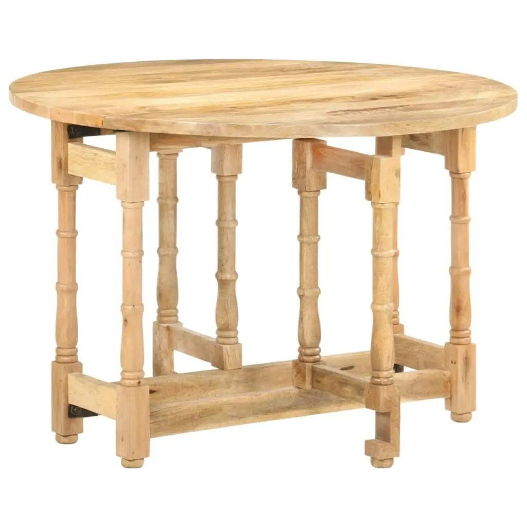 Dining Table Round 110x76 cm Solid Mango Wood 321699