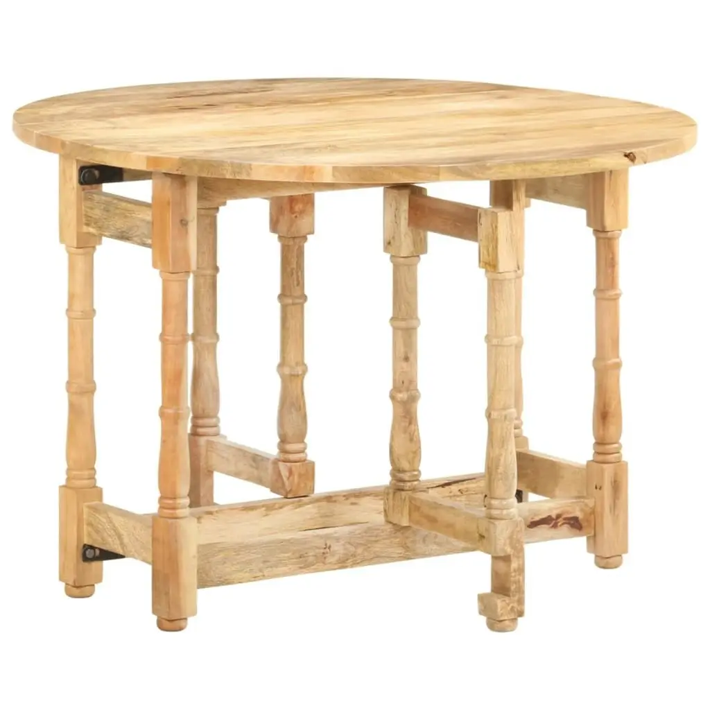 Dining Table Round 110x76 cm Solid Mango Wood 321699