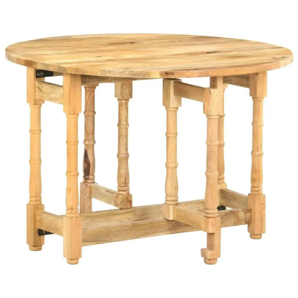 Dining Table Round 110x76 cm Solid Mango Wood 321699