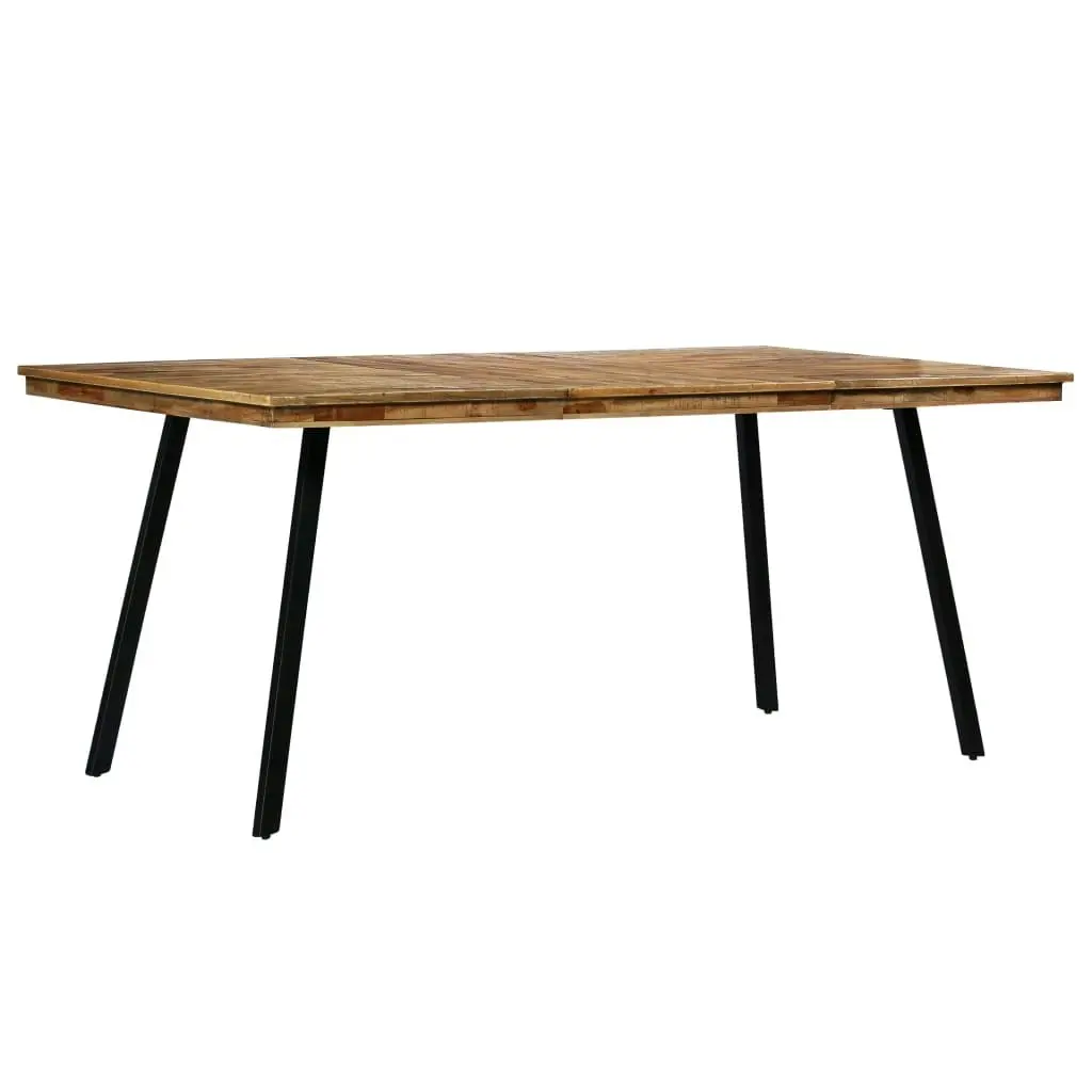 Dining Table Reclaimed Teak and Steel 180x90x76 cm 245415