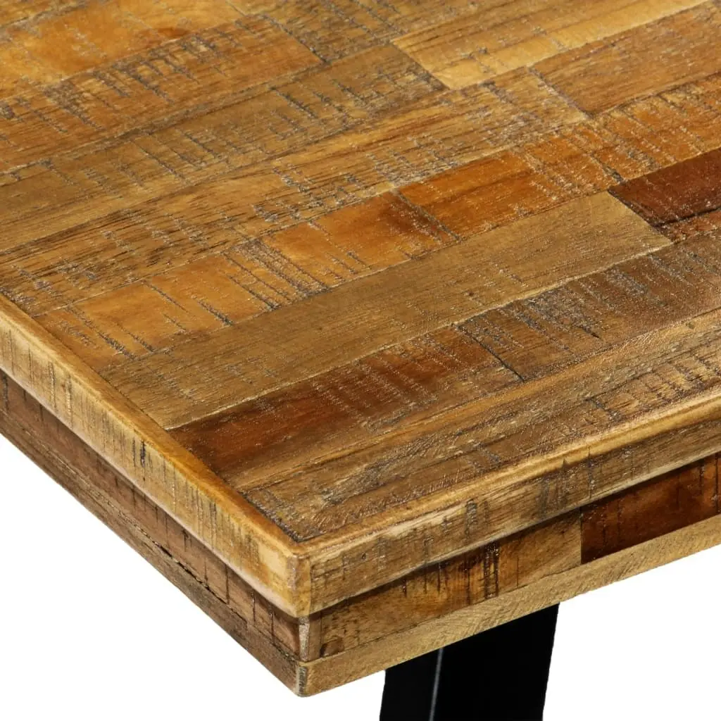 Dining Table Reclaimed Teak and Steel 180x90x76 cm 245415