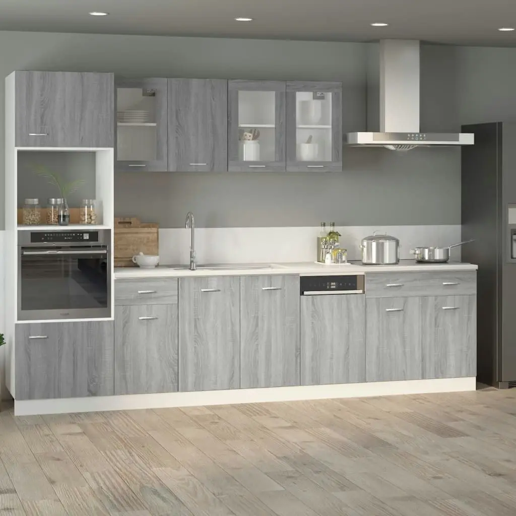 Drawer Bottom Cabinet Grey Sonoma 80x46x81.5 cm Engineered Wood 815580