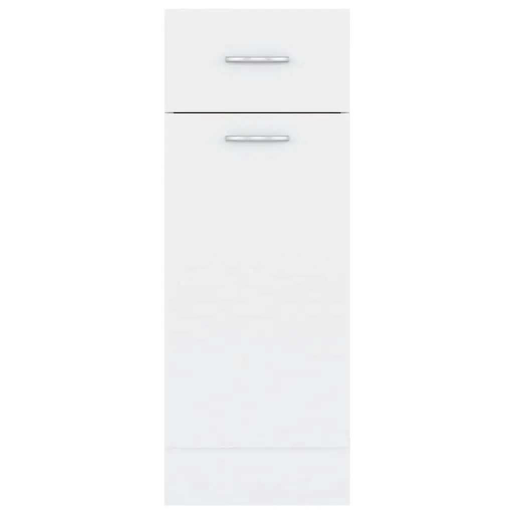 Drawer Bottom Cabinet White 30x46x81.5 cm Engineered Wood 801204