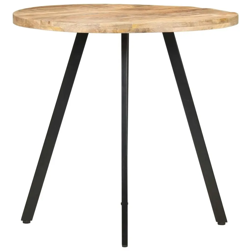 Dining Table 80 cm Rough Mango Wood 320483