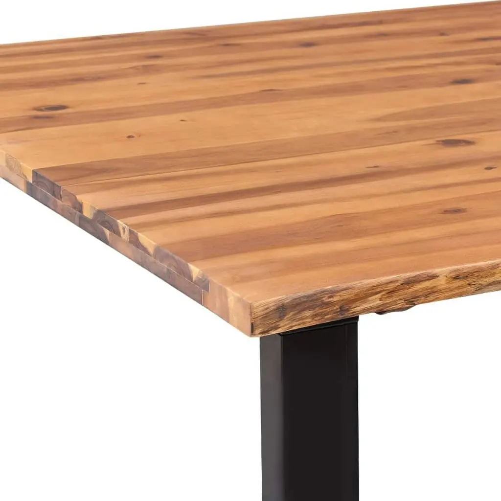 Dining Table Solid Acacia Wood 200x90x75 cm 245686