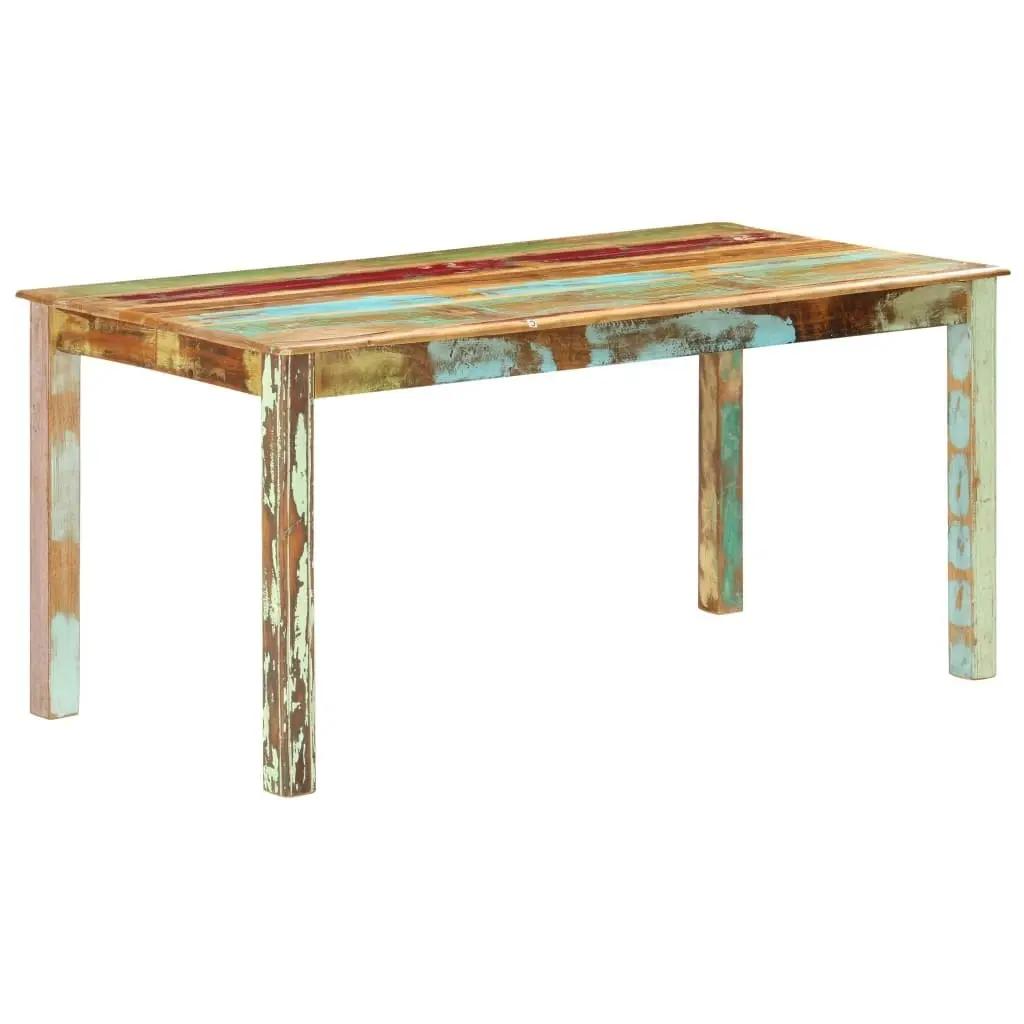 Dining Table Solid Reclaimed Wood 160x80x76 cm 285931