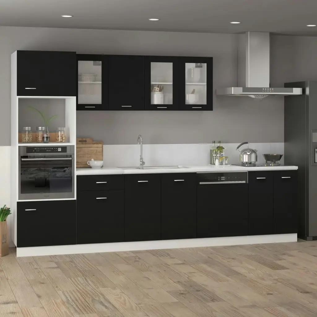 Drawer Bottom Cabinet Black 40x46x81.5 cm Engineered Wood 801213