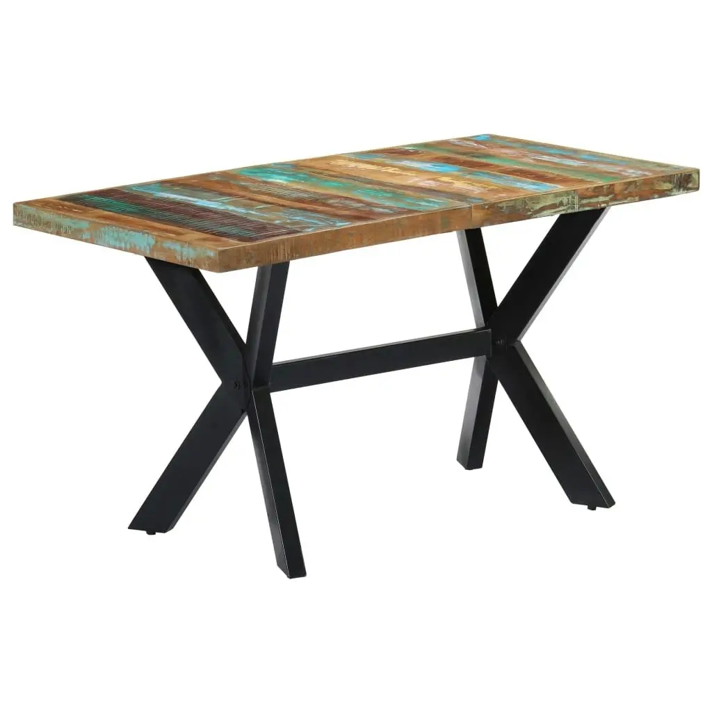 Dining Table 140x70x75 cm Solid Reclaimed Wood 247439