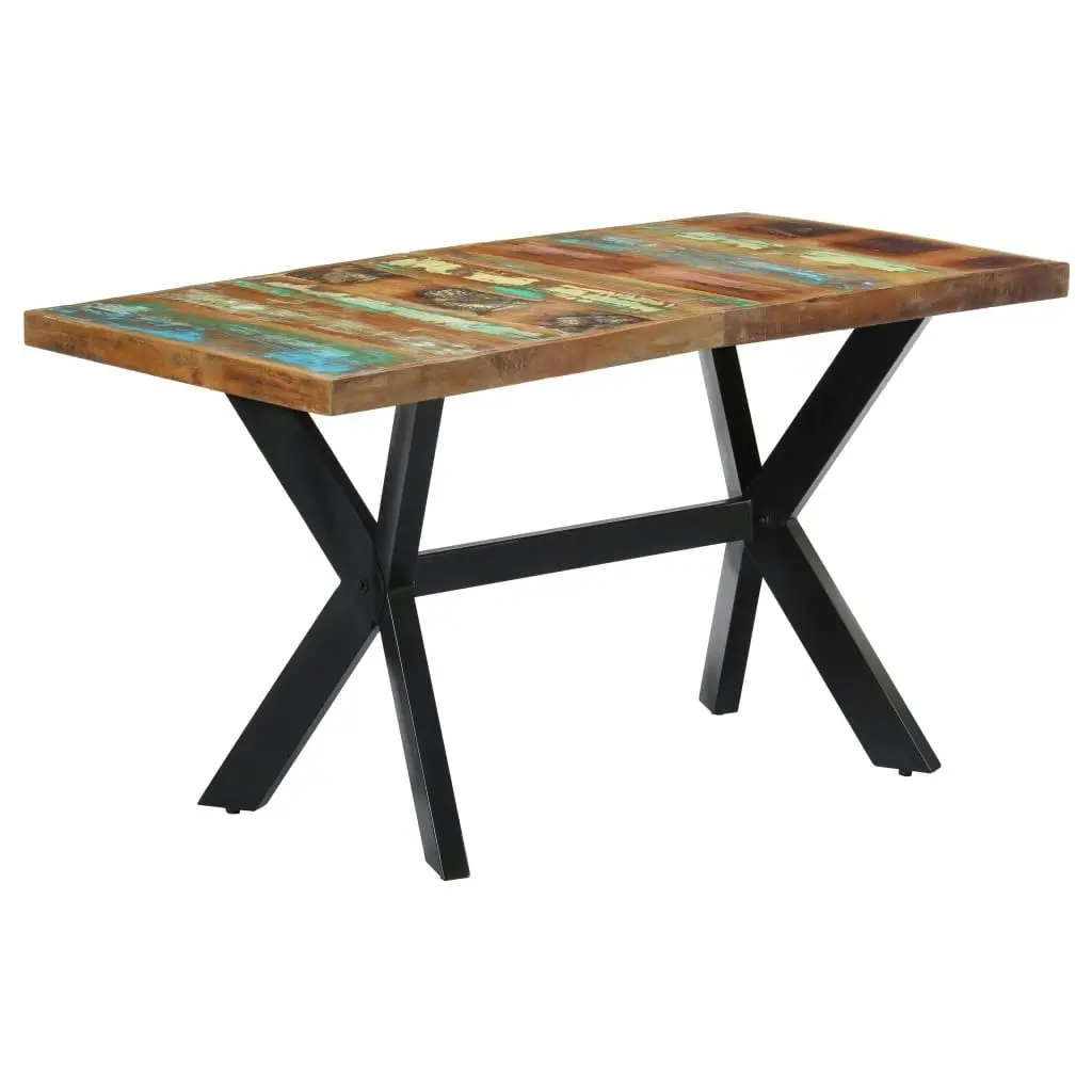 Dining Table 140x70x75 cm Solid Reclaimed Wood 247439