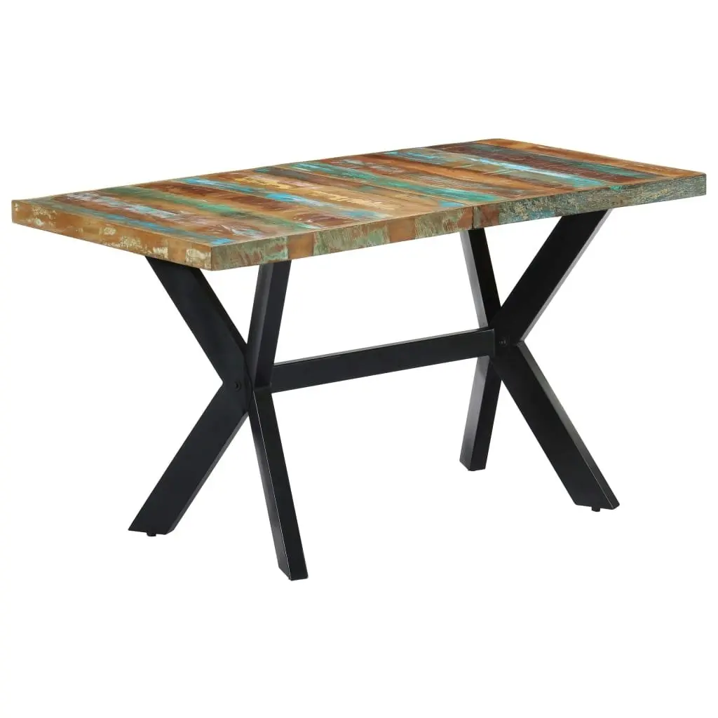 Dining Table 140x70x75 cm Solid Reclaimed Wood 247439