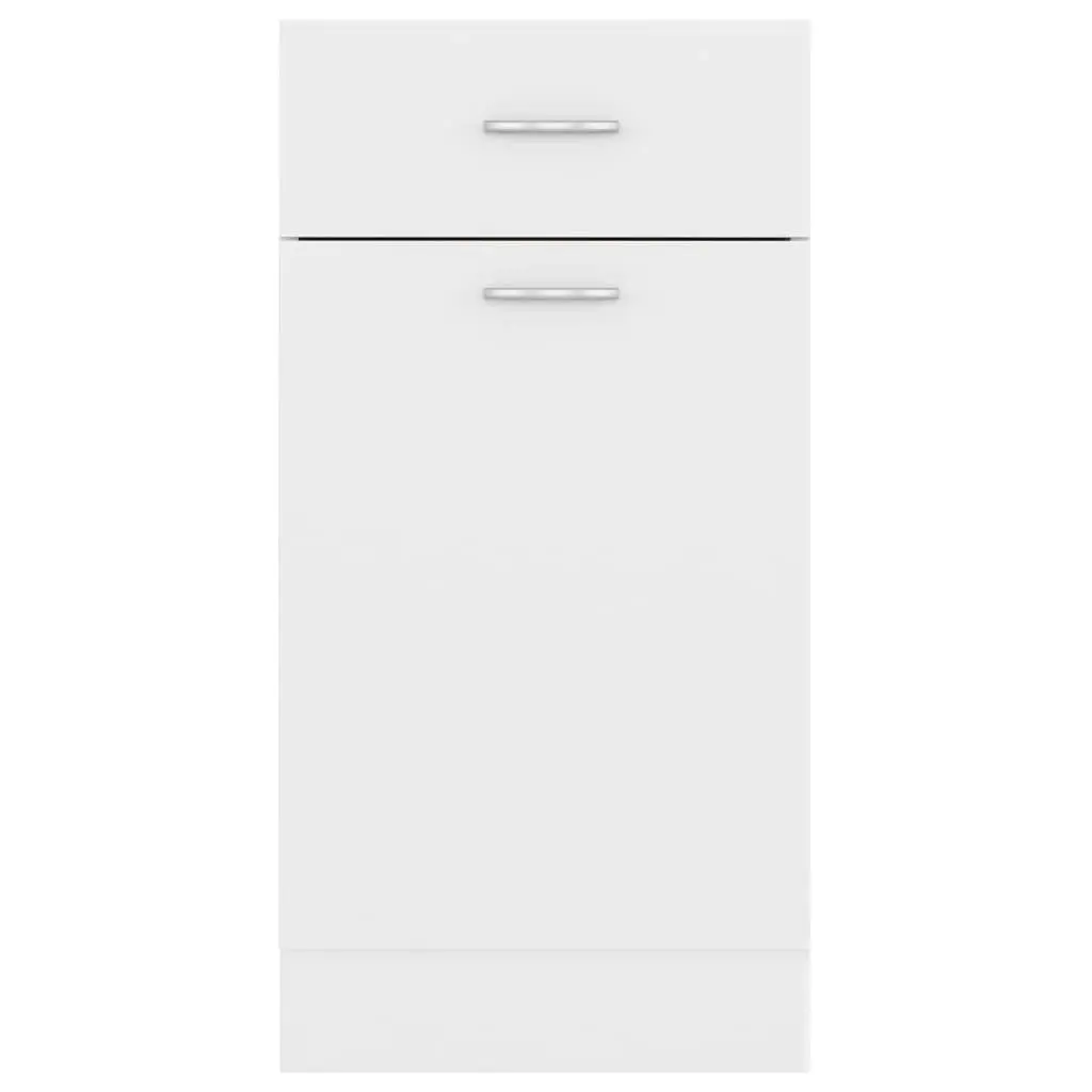 Drawer Bottom Cabinet White 40x46x81.5 cm Engineered Wood 801212