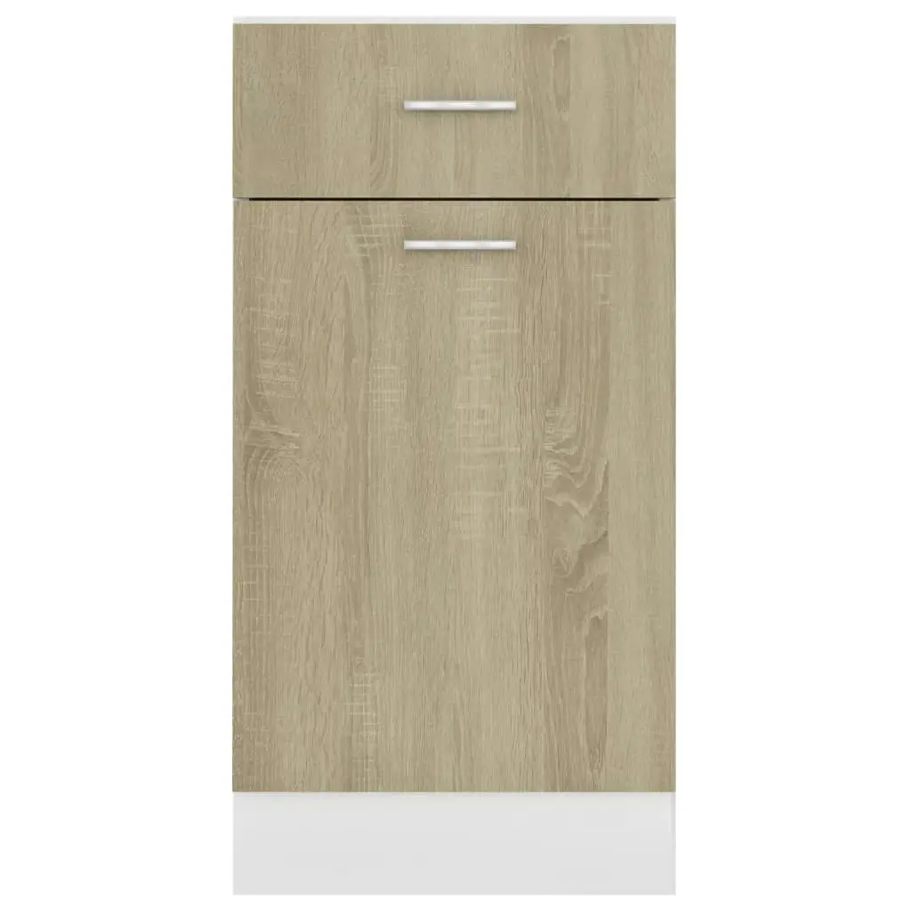 Drawer Bottom Cabinet Sonoma Oak 40x46x81.5 cm Engineered Wood 801215