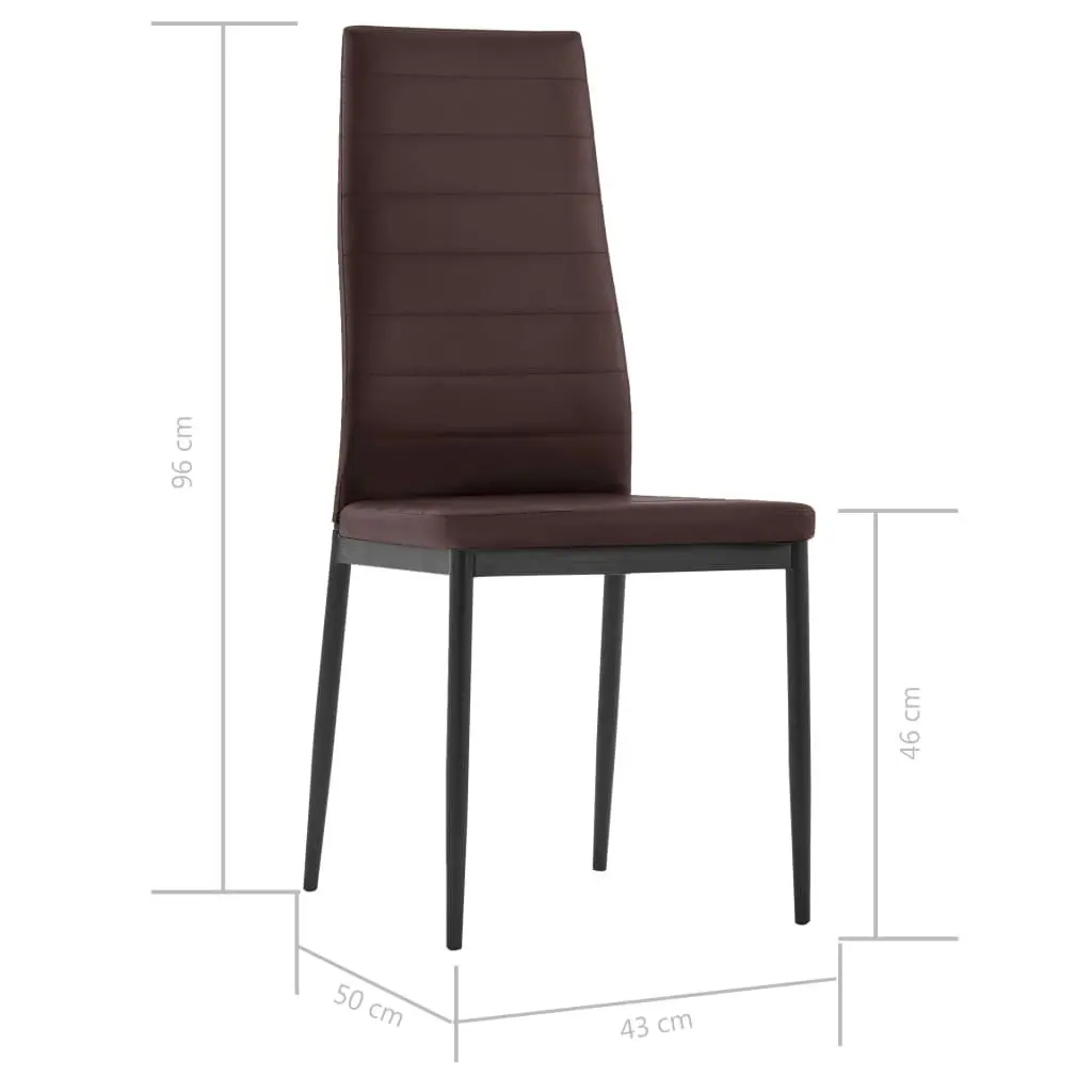 Five Piece Dining Set Brown 281697