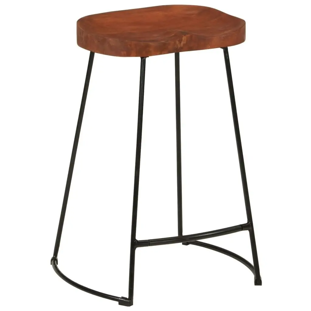 Gavin Bar Stools 2 pcs 45x40x63 cm Solid Wood Mango 344915