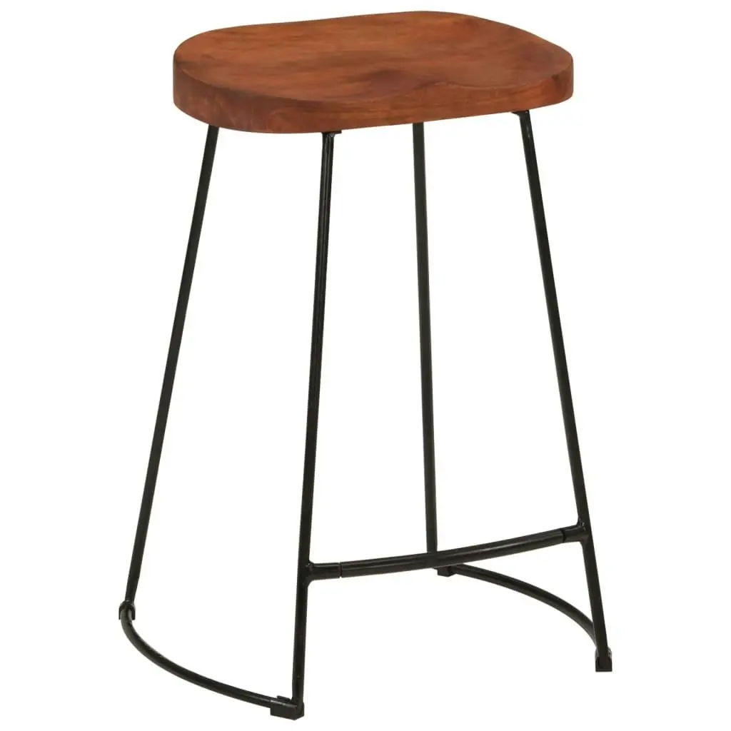 Gavin Bar Stools 2 pcs 45x40x63 cm Solid Wood Mango 344915