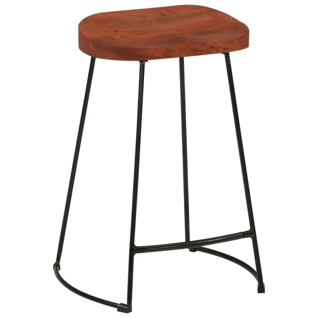 Gavin Bar Stools 2 pcs 45x40x63 cm Solid Wood Mango 344915