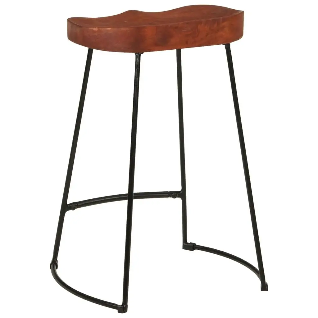 Gavin Bar Stools 2 pcs 45x40x63 cm Solid Wood Mango 344915