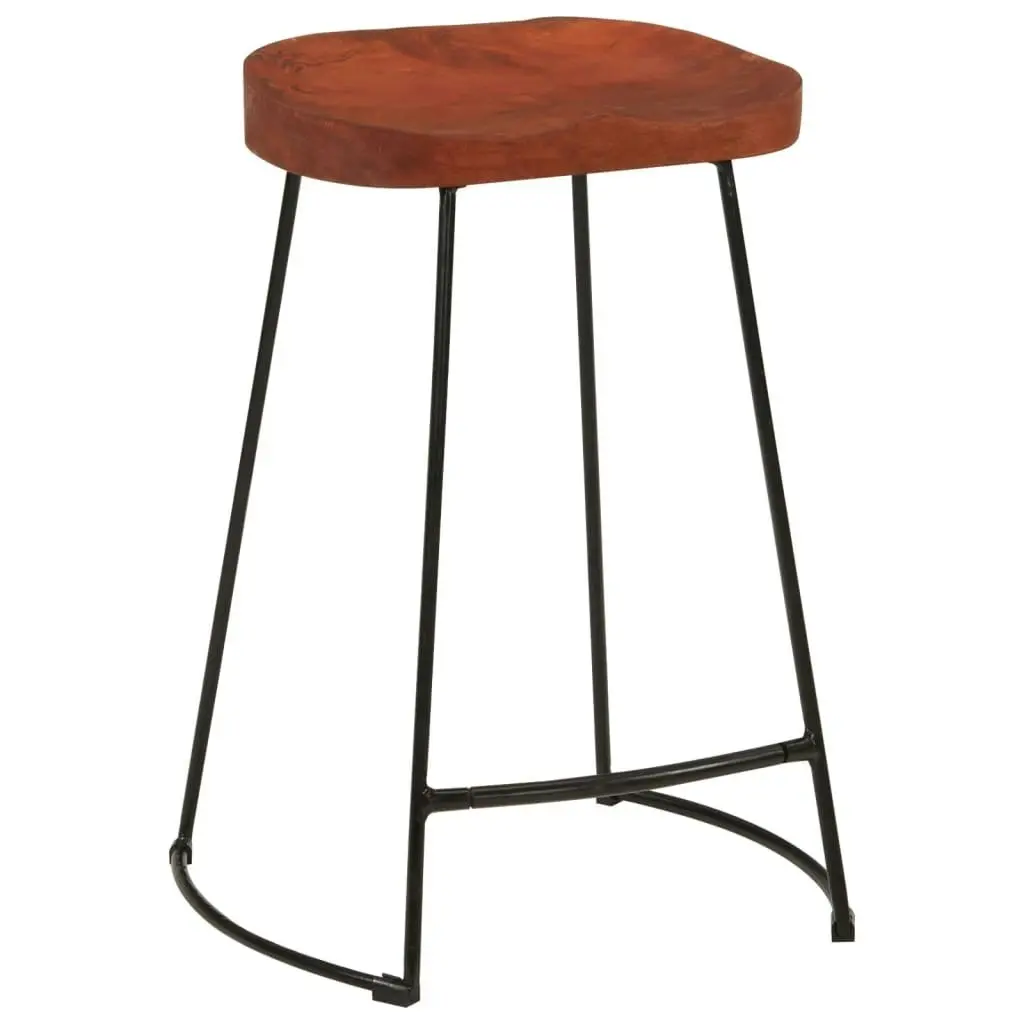 Gavin Bar Stools 2 pcs 45x40x63 cm Solid Wood Mango 344915