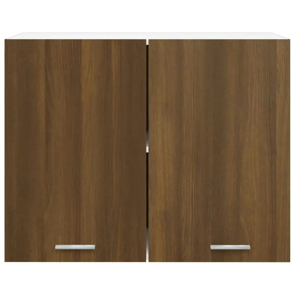 Hanging Cabinet Brown Oak 80x31x60 cm Engineered Wood 815590