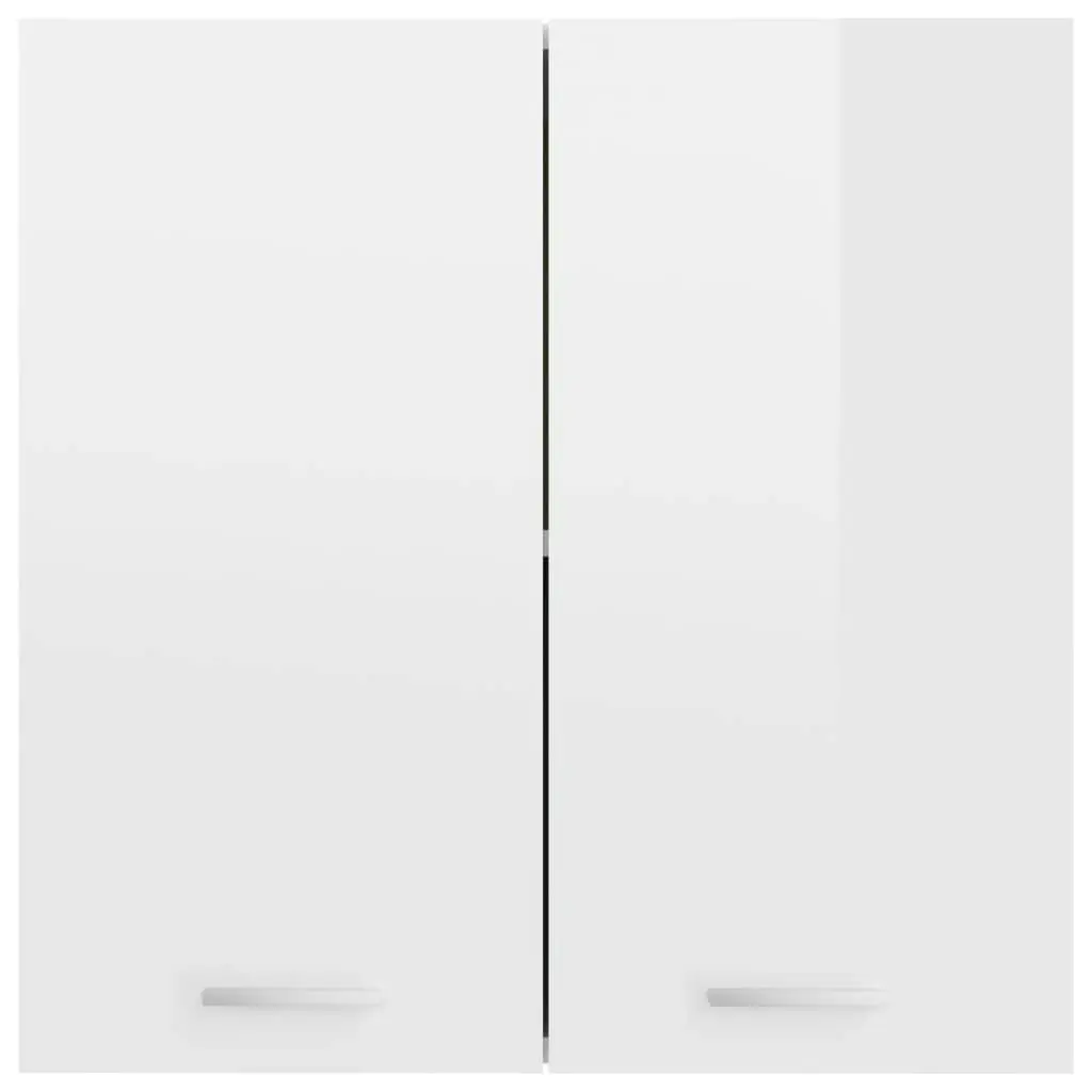 Hanging Cabinet High Gloss White 60x31x60 cm Engineered Wood 801273