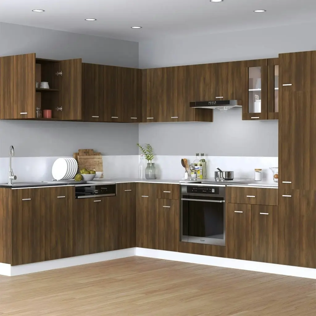 Hanging Cabinet Brown Oak 60x31x60 cm Engineered Wood 815113