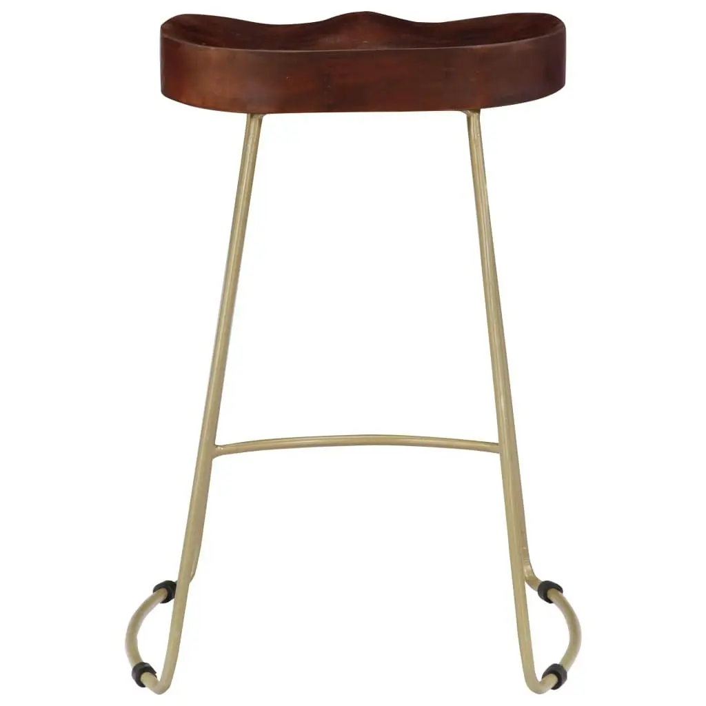 Gavin Bar Stools 2 pcs Solid Mango Wood 247834