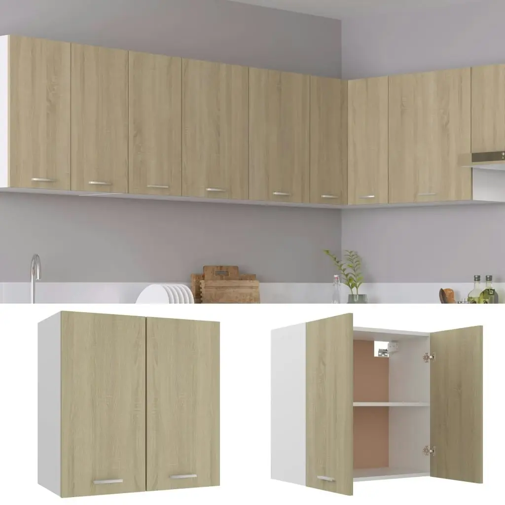 Hanging Cabinet Sonoma Oak 60x31x60 cm Engineered Wood 801271