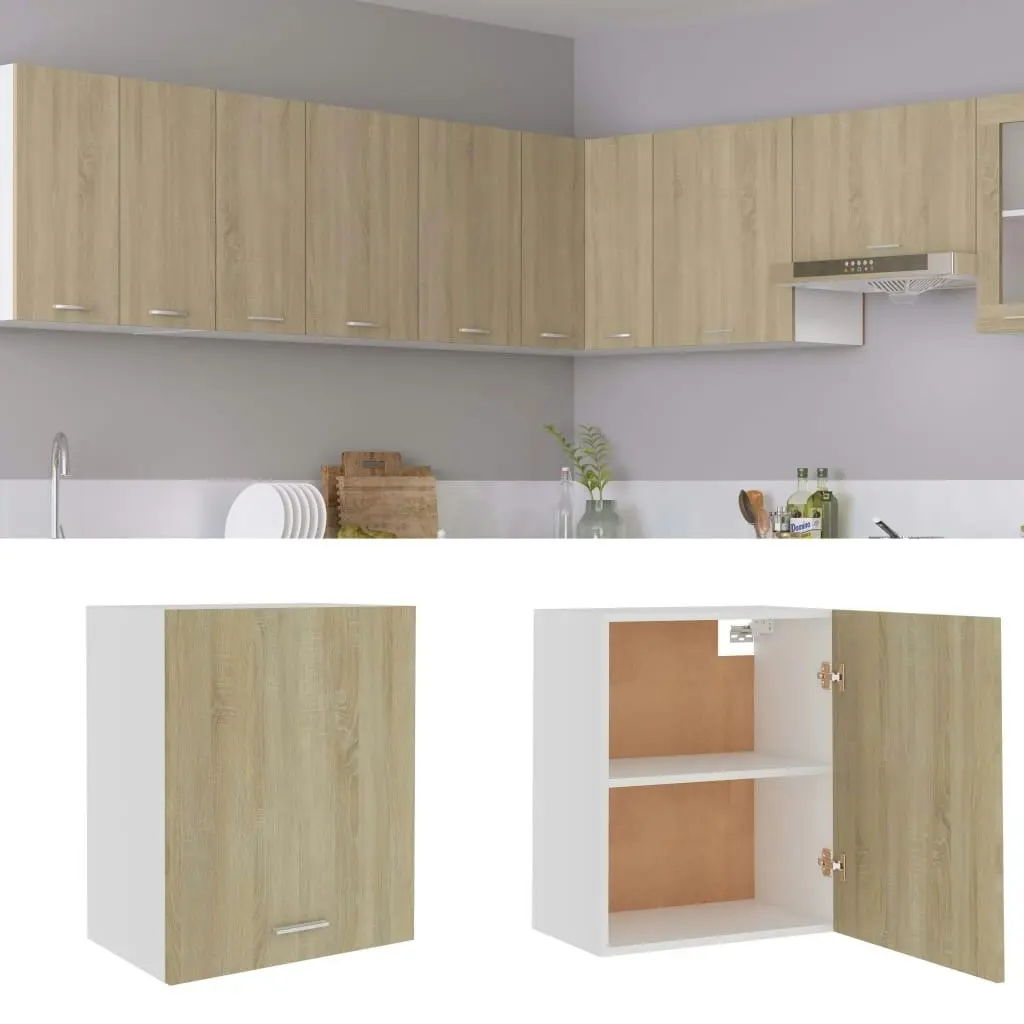 Hanging Cabinet Sonoma Oak 50x31x60 cm Engineered Wood 801263