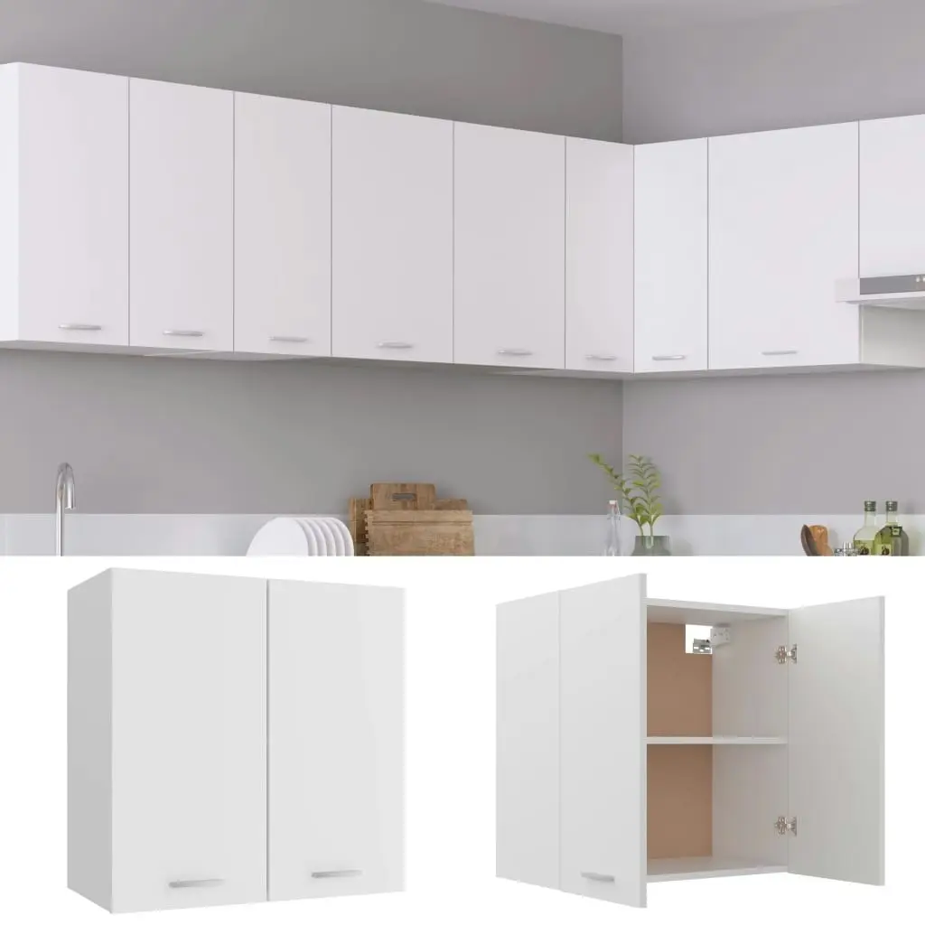 Hanging Cabinet White 60x31x60 cm Engineered Wood 801268