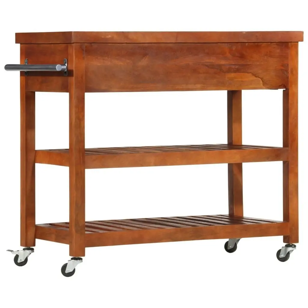 Kitchen Trolley 100x48x89 cm Solid Acacia Wood 282753