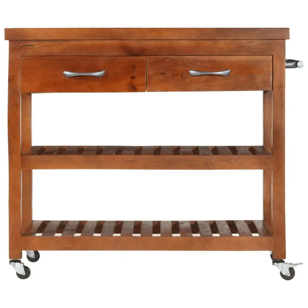 Kitchen Trolley 100x48x89 cm Solid Acacia Wood 282753