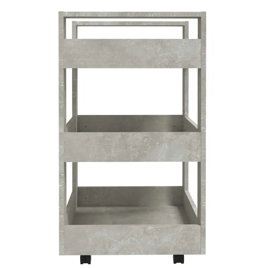 Kitchen Trolley Concrete Grey 60x45x80 cm Engineered Wood 816820