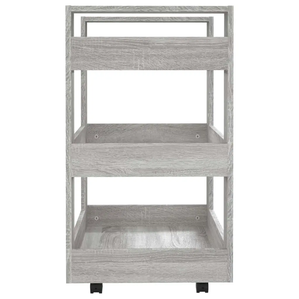 Kitchen Trolley Grey Sonoma 60x45x80 cm Engineered Wood 816822