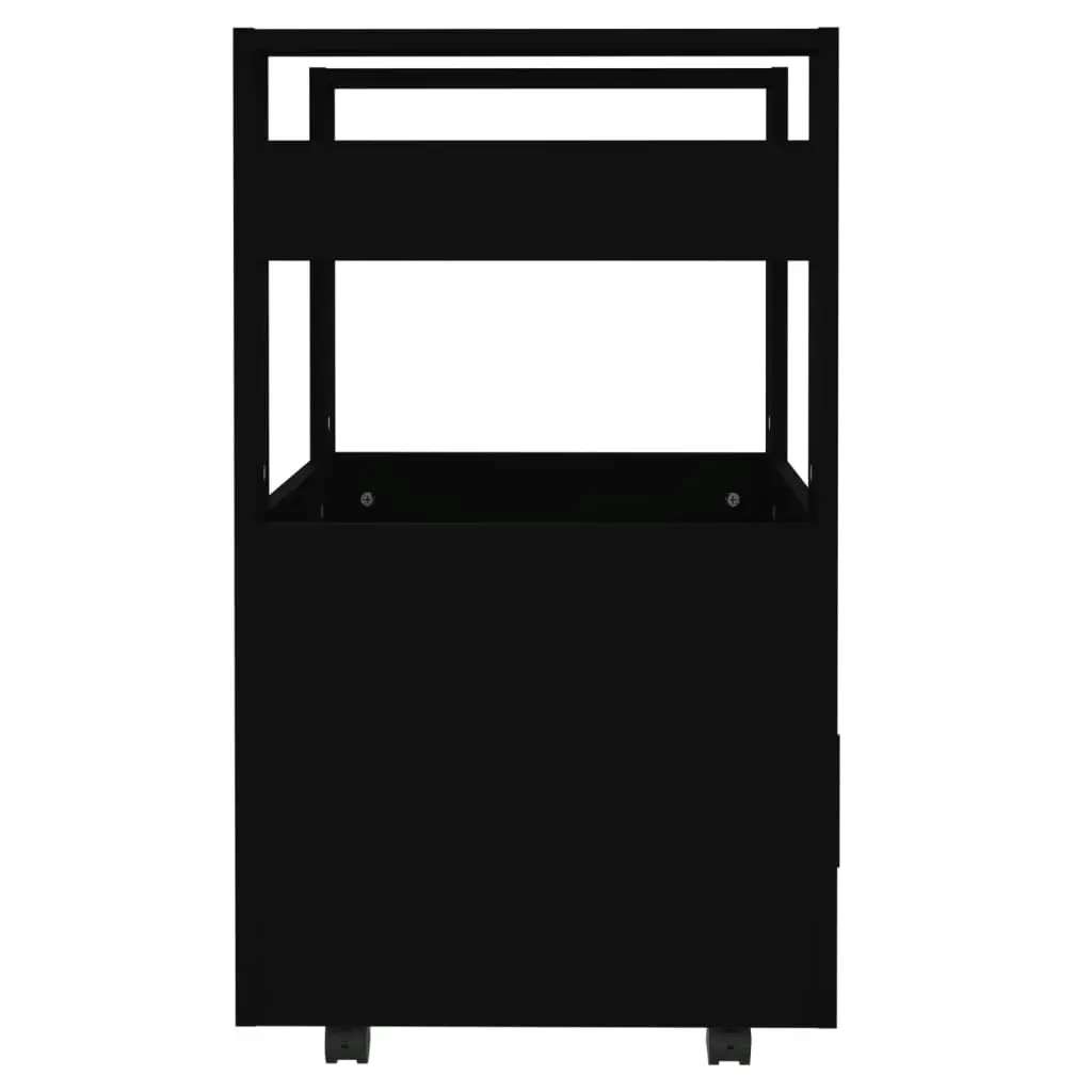 Kitchen Trolley Black 60x45x80 cm Engineered Wood 816825