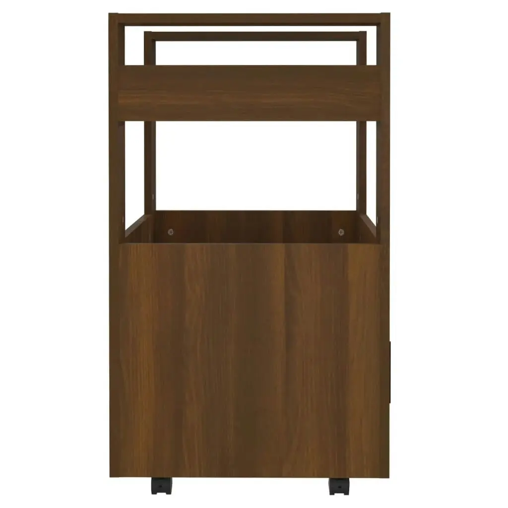 Kitchen Trolley Brown Oak 60x45x80 cm Engineered Wood 816831