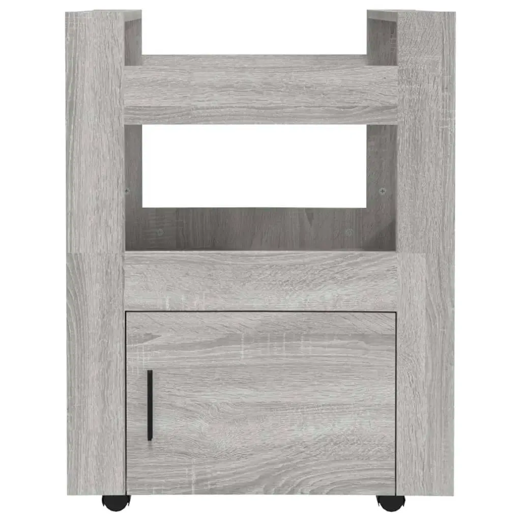 Kitchen Trolley Grey Sonoma 60x45x80 cm Engineered Wood 816830