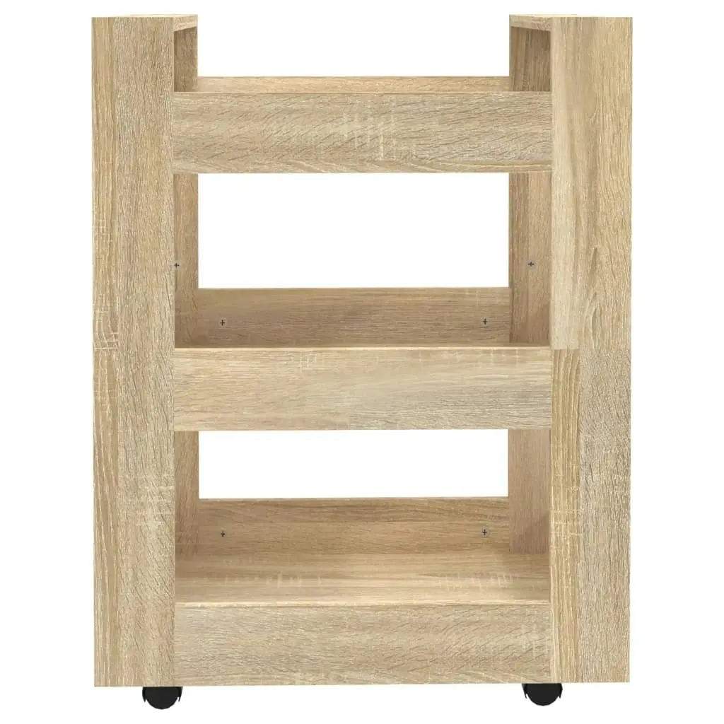 Kitchen Trolley Sonoma Oak 60x45x80 cm Engineered Wood 816819