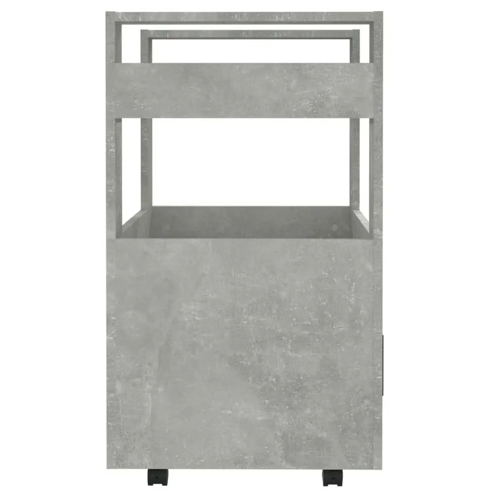 Kitchen Trolley Concrete Grey 60x45x80 cm Engineered Wood 816828