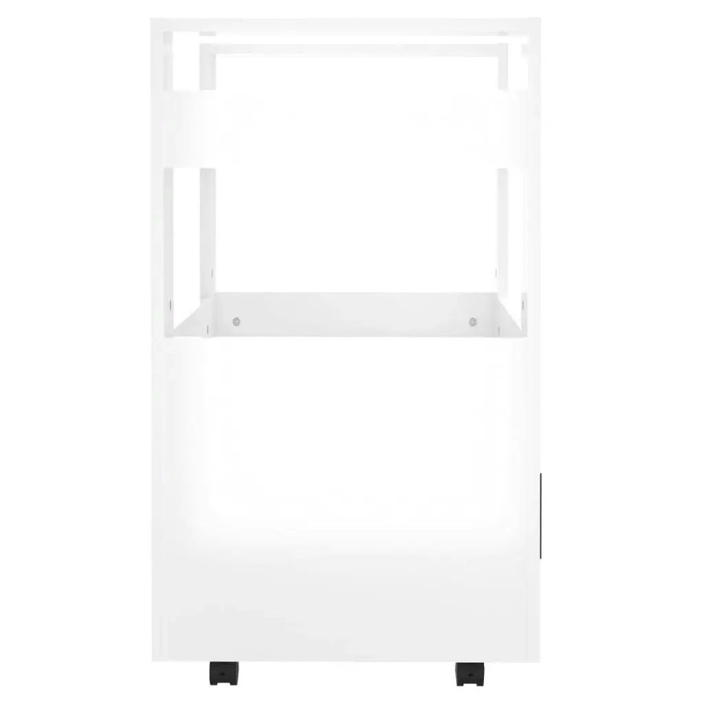 Kitchen Trolley High Gloss White 60x45x80 cm Engineered Wood 816826