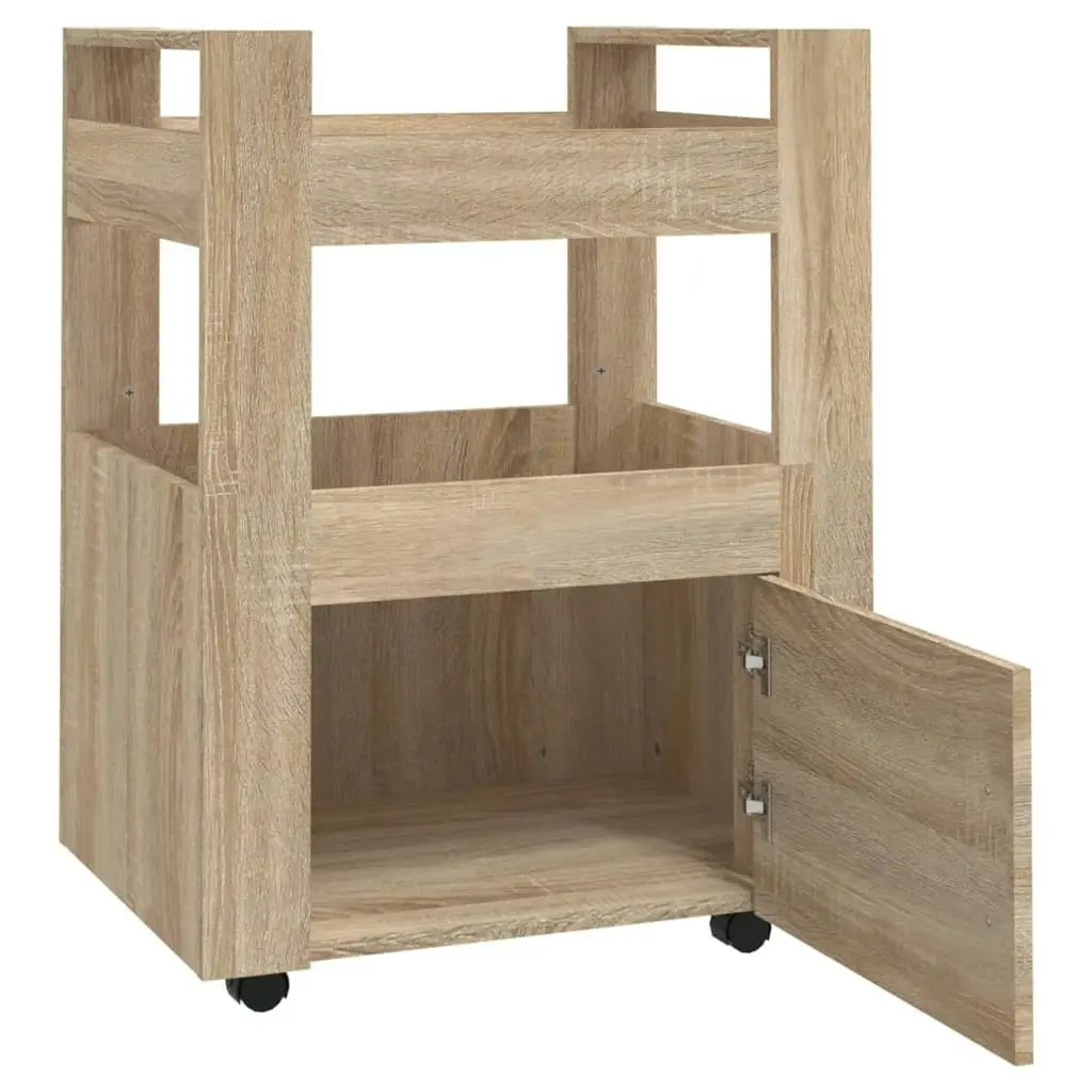 Kitchen Trolley Sonoma Oak 60x45x80 cm Engineered Wood 816827