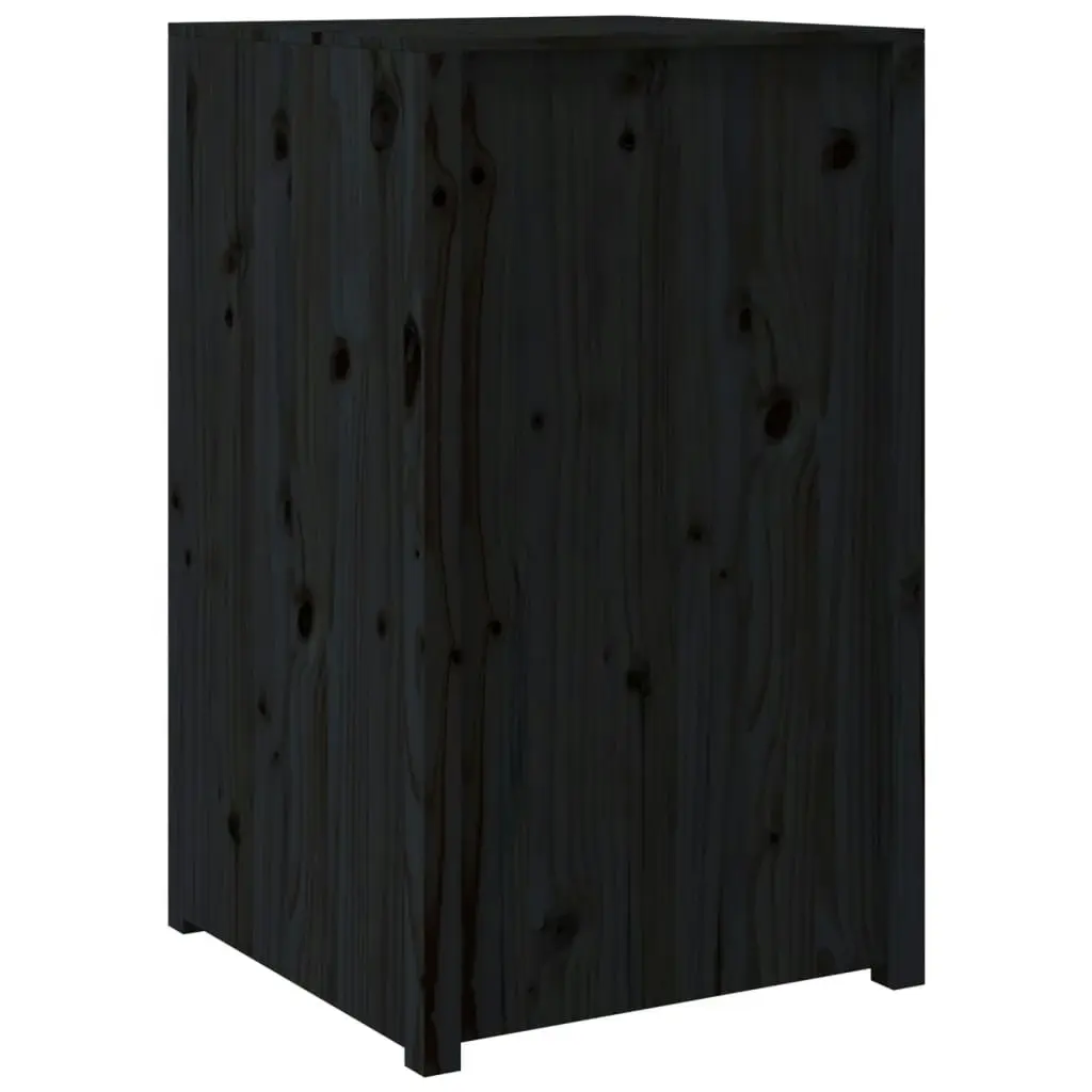 Outdoor Kitchen Cabinet Black 55x55x92 cm Solid Wood Pine 832343