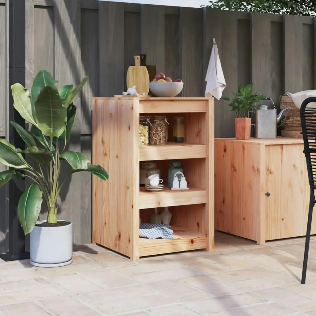 Outdoor Kitchen Cabinet 55x55x92 cm Solid Wood Pine 832341