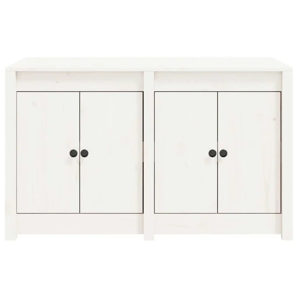 Outdoor Kitchen Cabinet White 106x55x64 cm Solid Wood Pine 832338