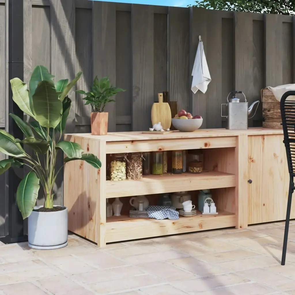 Outdoor Kitchen Cabinet 106x55x64 cm Solid Wood Pine 832333