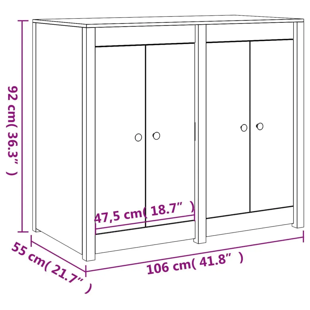 Outdoor Kitchen Cabinet Solid Wood Douglas 3196158