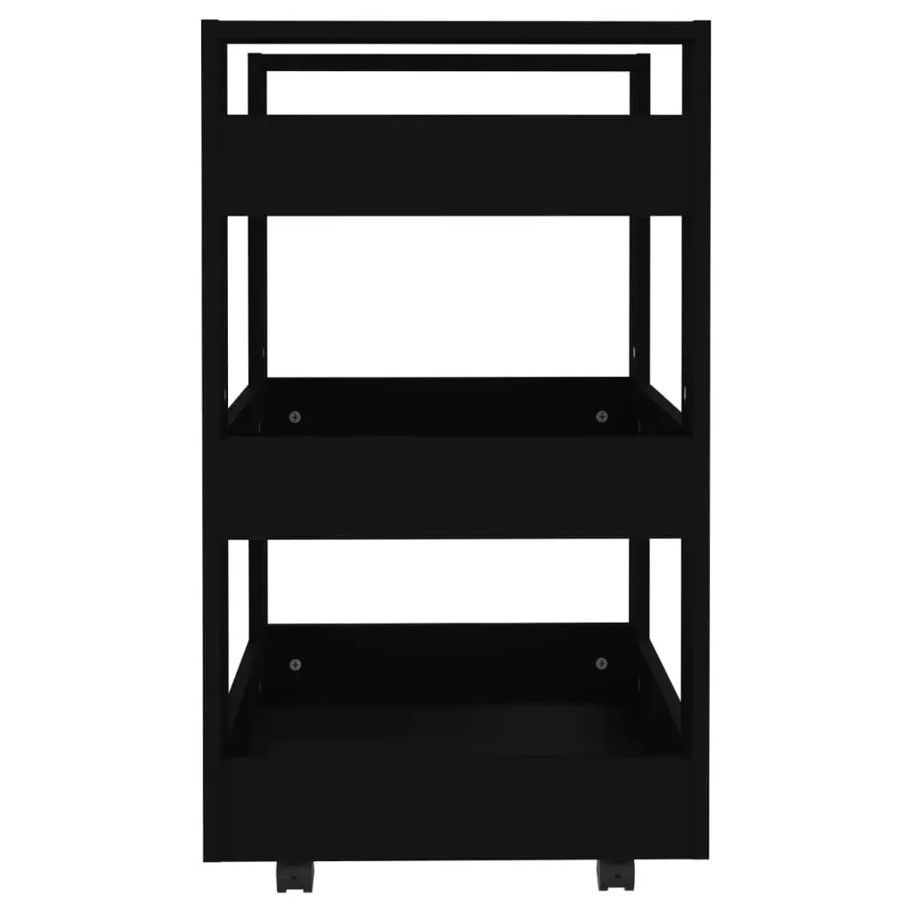 Kitchen Trolley Black 60x45x80 cm Engineered Wood 816817