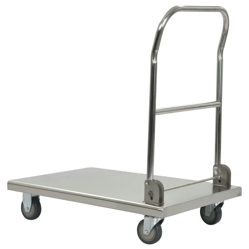 Platform Wagon Silver 82x53x86 cm Stainless Steel 50919