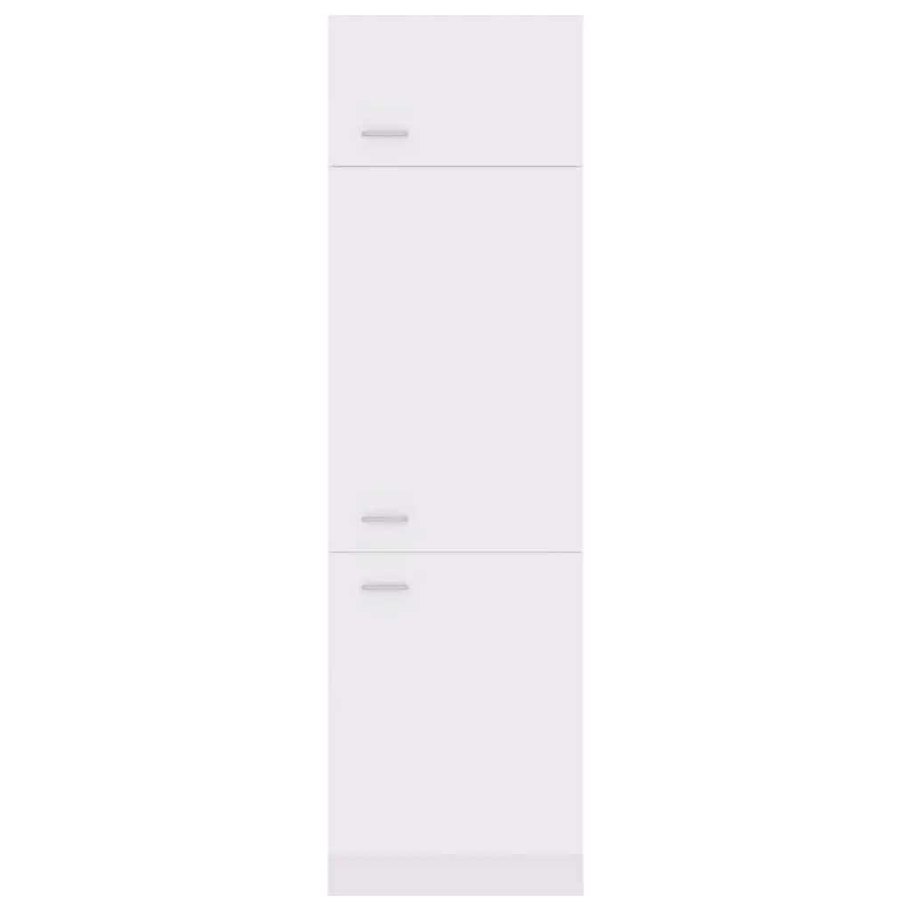 Refrigerator Cabinet White 60x57x207 cm Engineered Wood 802538